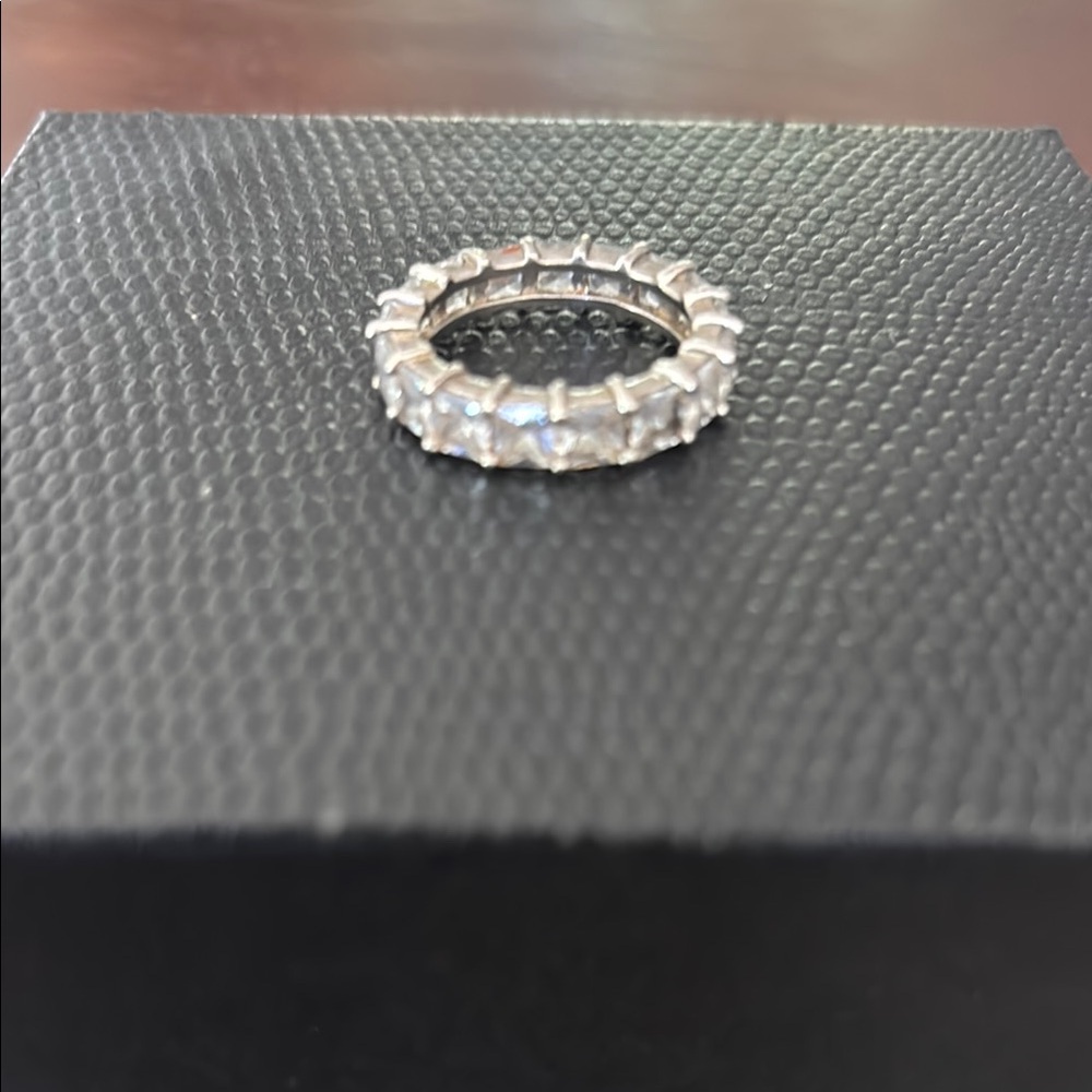 Elegant Silver Eternity Band